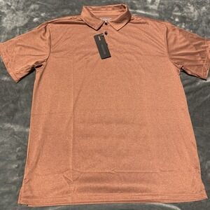 Cossniss Orange Classic Golf Polo Shirt Summer Comfort Jersey Material Sz XL